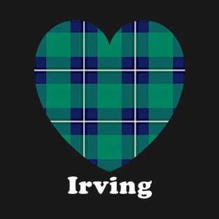 The IRVING Family Tartan Love Heart Shape Design T-Shirt