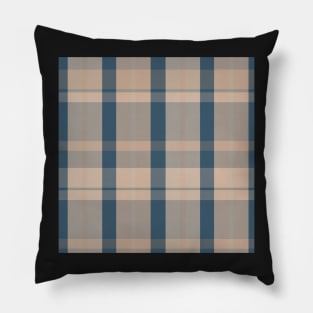 Cottagecore Aesthetic Aillith 2 Hand Drawn Textured Plaid Pattern Pillow