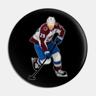 Nathan MacKinnon #29 Play The Puck Pin