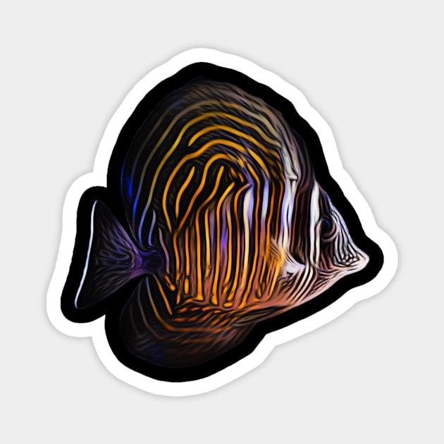 Sailfin Tang Magnet by unrefinedgraphics