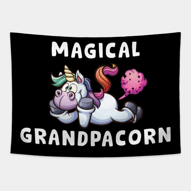 Magical Grandpa Corn Tapestry by unicorn shirt