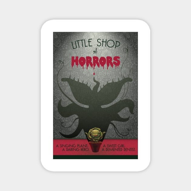 Little Shop of Horrors poster Magnet by todd_stahl_art