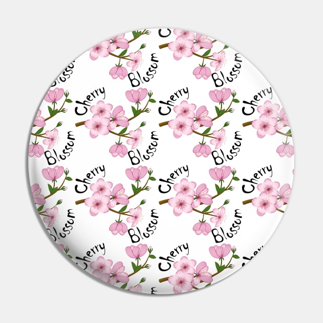 Cherry Blossom Pin by Designoholic