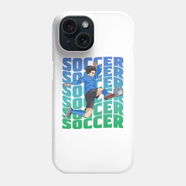 Soccer Player Boys Girls Youth Futbol Lover Gift Phone Case by Noseking