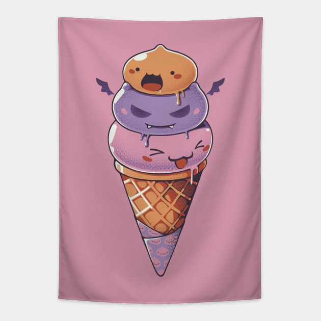 Poring Poporing Drops Icecream by Tobe Fonseca Tapestry by Tobe_Fonseca