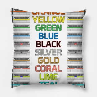 Monorail Colors Pillow