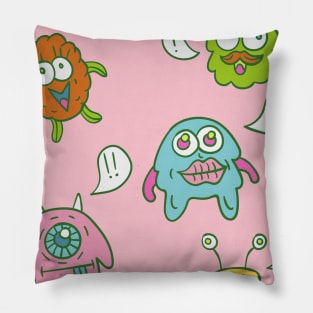 Funny Monsters Pillow