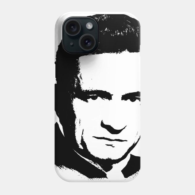 johnny cash pop art portrait Phone Case by phatvo