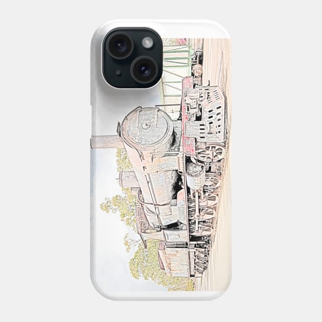 Rusting Steam Train 2 Phone Case by jwwallace