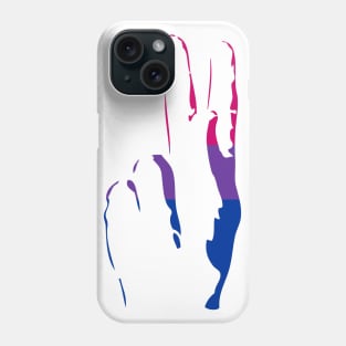 bi pride peace sign Phone Case