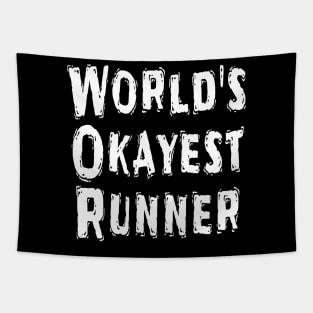 World's Okayest Runner Tapestry