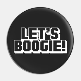 Let's Boogie (Light Logo - Dark) Pin