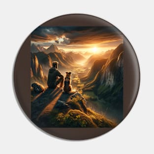 Valley Sunset Pin