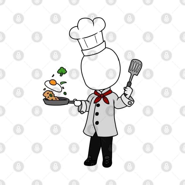 creepypasta chef slenderman chibi by LillyTheChibi