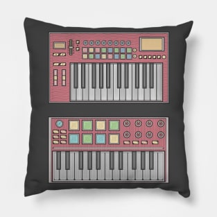 Red Mini Synthesizer Pillow