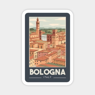 A Vintage Travel Art of Bologna - Italy Magnet