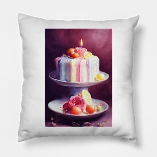 Happy birthday cake Pillow