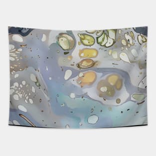 Oil Spill,  Acrylic Organic Textures - WelshDesignsTP001 Tapestry