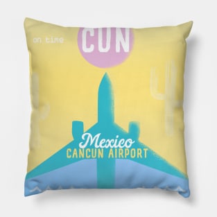 CUN Cancun airport tag Pillow