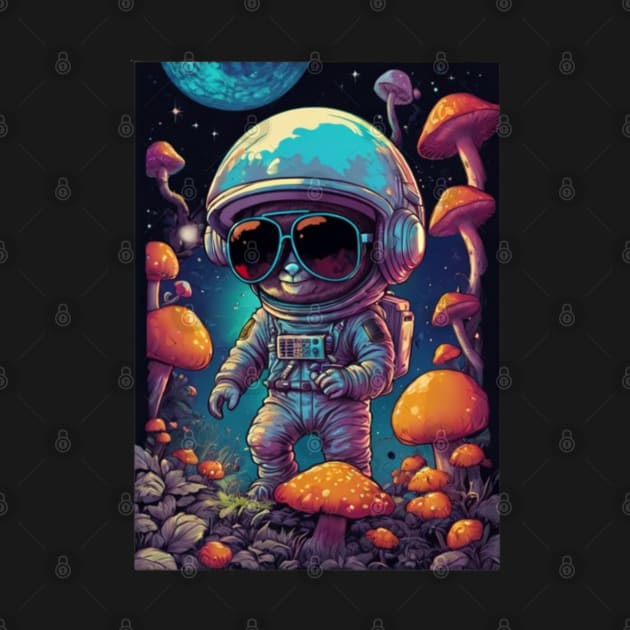 Psychedelic Dj Astronaut - Catsondrugs.com - astronaut, space, stars, galaxy, nasa, cool, planets, funny, universe, astros, astronomy, trippy, surreal, asteroidday, planet by catsondrugs.com