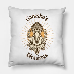 Ganesha's Blessings Pillow