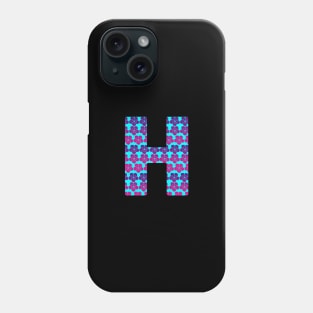 Letter H from roses Phone Case