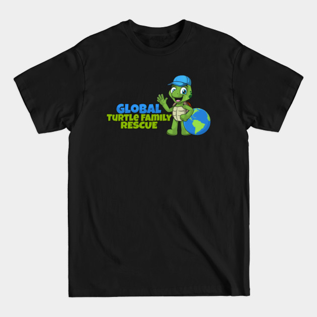 Disover Global Turtle Family Rescue Logo - Turtles - T-Shirt