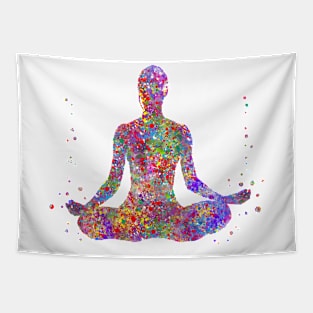 Yoga pose Tapestry