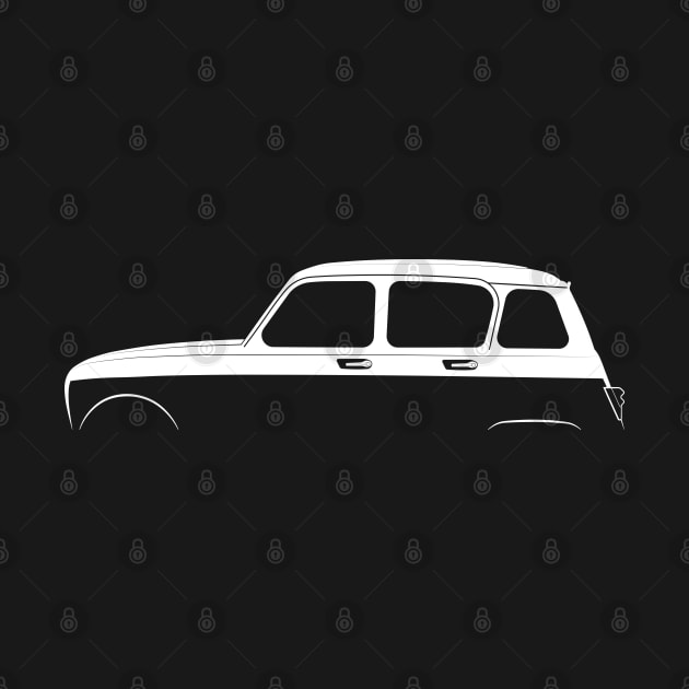 Renault 4 L Silhouette by Car-Silhouettes