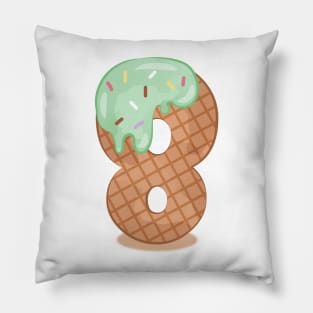 Ice cream number 8 Pillow