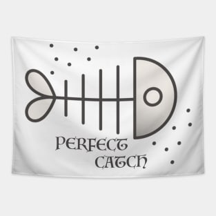 Perfect Catch Vintage Tattoo Design Tapestry