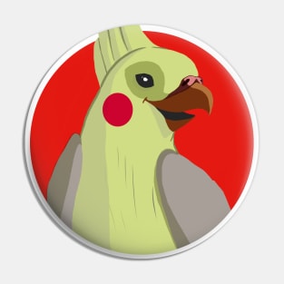 cockatiel smail Pin