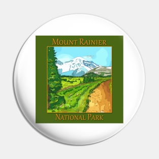 Mount Rainier National Park, Seattle Washington Pin