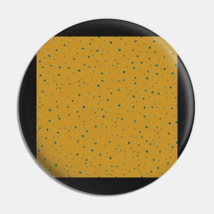 Dot to Dot Mustard and Teal Pin