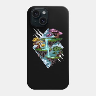 Enchanting Serenity: Floating Isles and Magical Bonsai Trees of Japan Phone Case