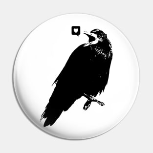 Twitter Crow Pin