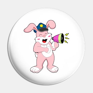 Rabbit Police officer Microphone Pin