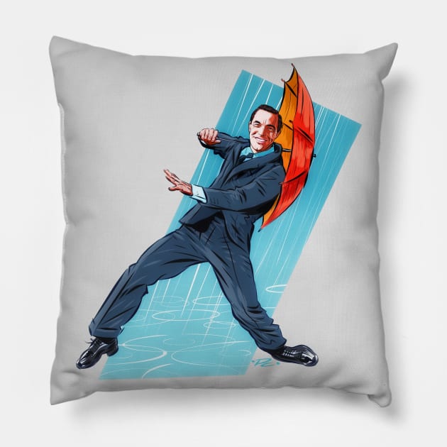 Gene Kelly - An illustration by Paul Cemmick Pillow by PLAYDIGITAL2020