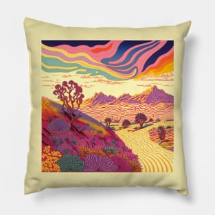 Pretty Colorful Desert Pillow