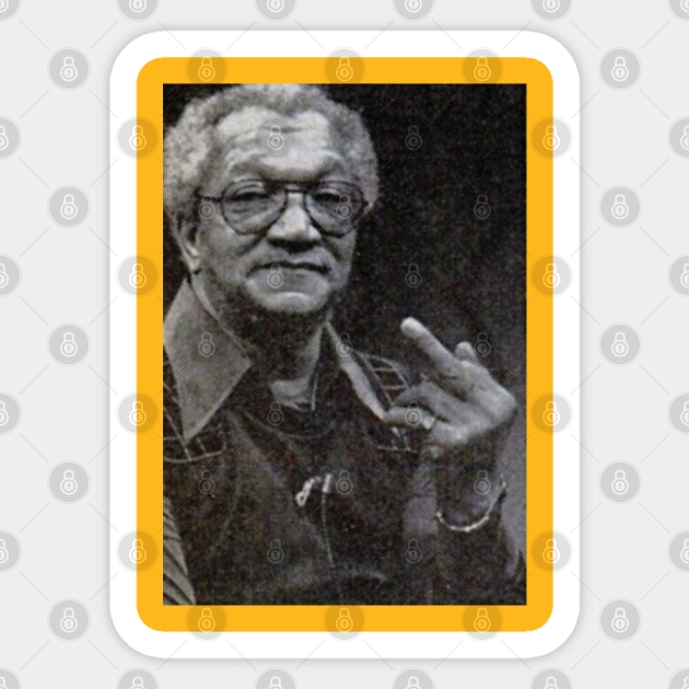 Redd Foxx Middle Finger Vintage - Sanford And Son - Sticker