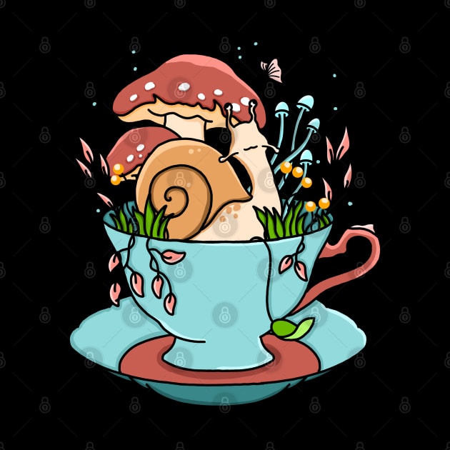 Snail Tea Cup by Kimprut