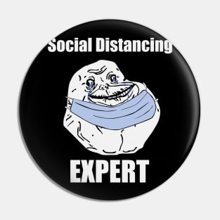 Social Distancing Expert Pin