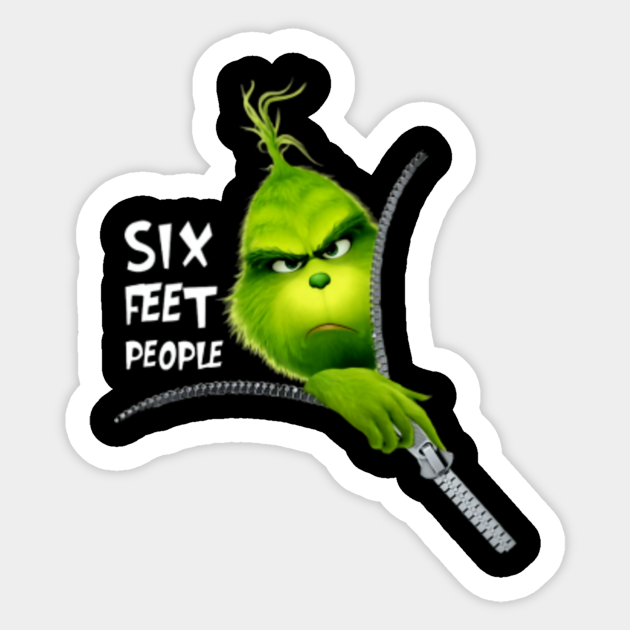 Six Feet People Grinches Sticker Teepublic Polish your personal project or design with these grinch transparent png images, make it even more personalized and more attractive. teepublic