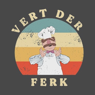 vert der ferk retro T-Shirt