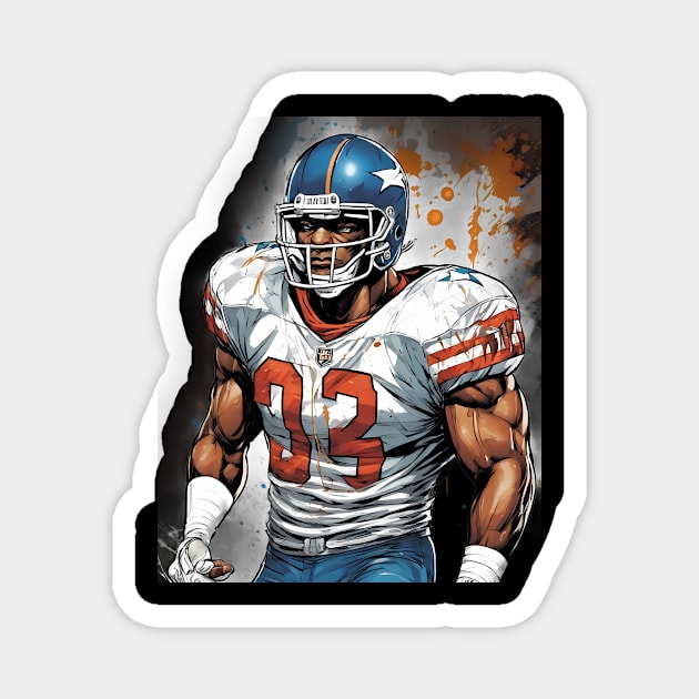 American Football Jersey Magnet by animegirlnft