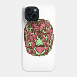 Pink Mint Metamorphosis Wave of Thoughts Phone Case