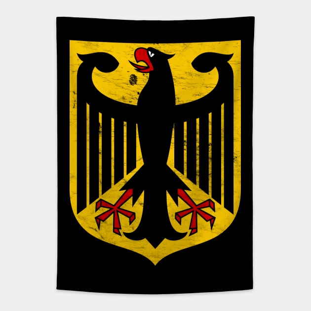 German Eagle // Vintage Distressed Style Tapestry by DankFutura