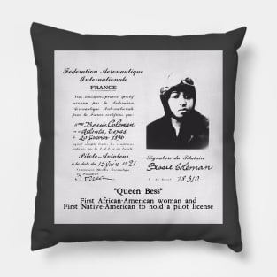 Bessie Coleman Pillow