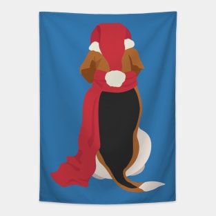Christmas Beagle Back Tapestry