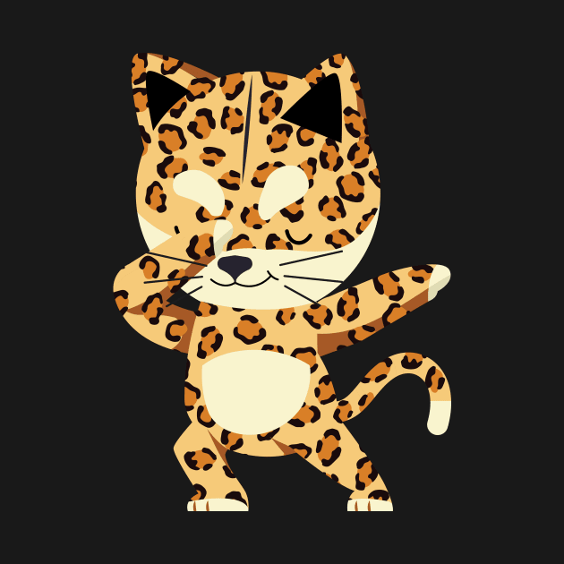 'Dabbing Cheetah Big Cat' Funny Dabbing Animal Gift by ourwackyhome